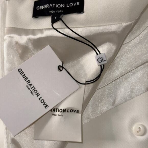 Generation Love Michelle Halter Mini Dress Off White Cream Color Size Small - Picture 10 of 13